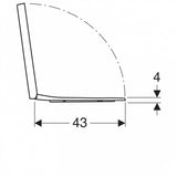 Geberit Selnova Square WC tető, lecsapódásgátlós, rögzítés felülről-3