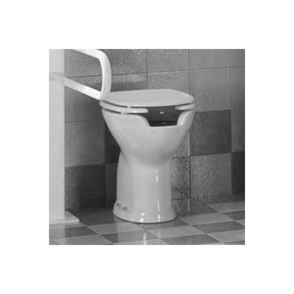 Mozgássérült speciális elől nyitott WC, ülőkével és tetővel,mélyöblítésű,hátsó kifolyású, 48 cm ( 4401C )