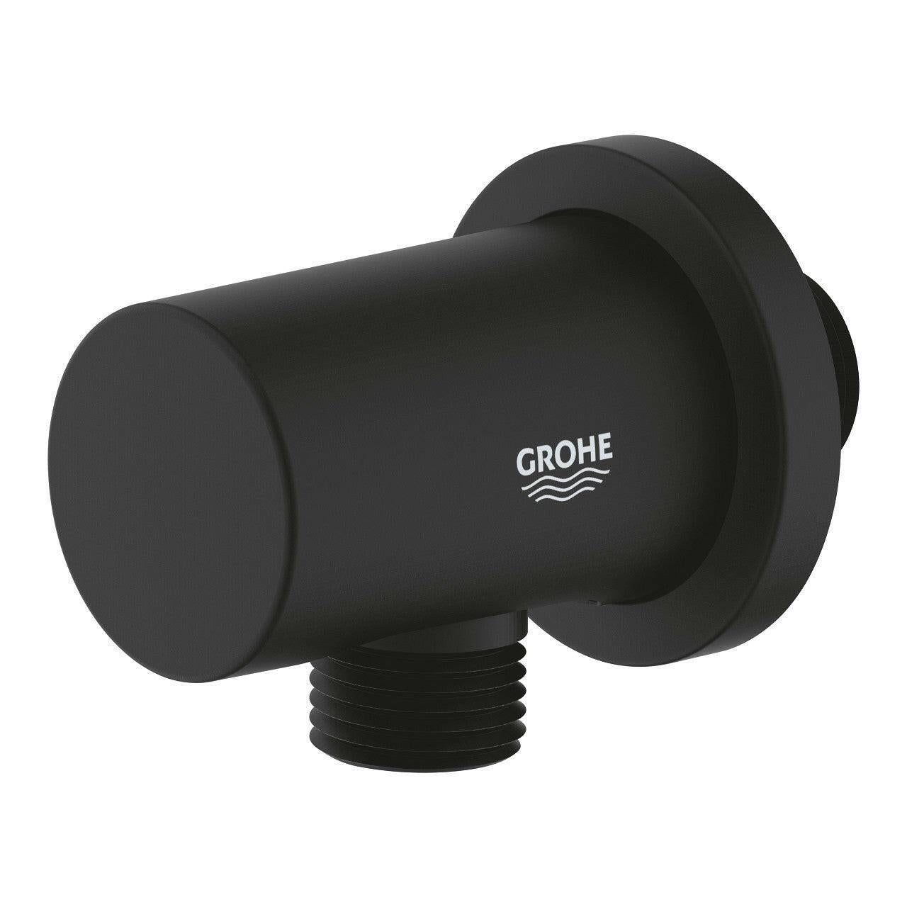 Grohe Rainshower fali csatlakozó könyök, 1/2″, szín: phantom black (22118KF0)