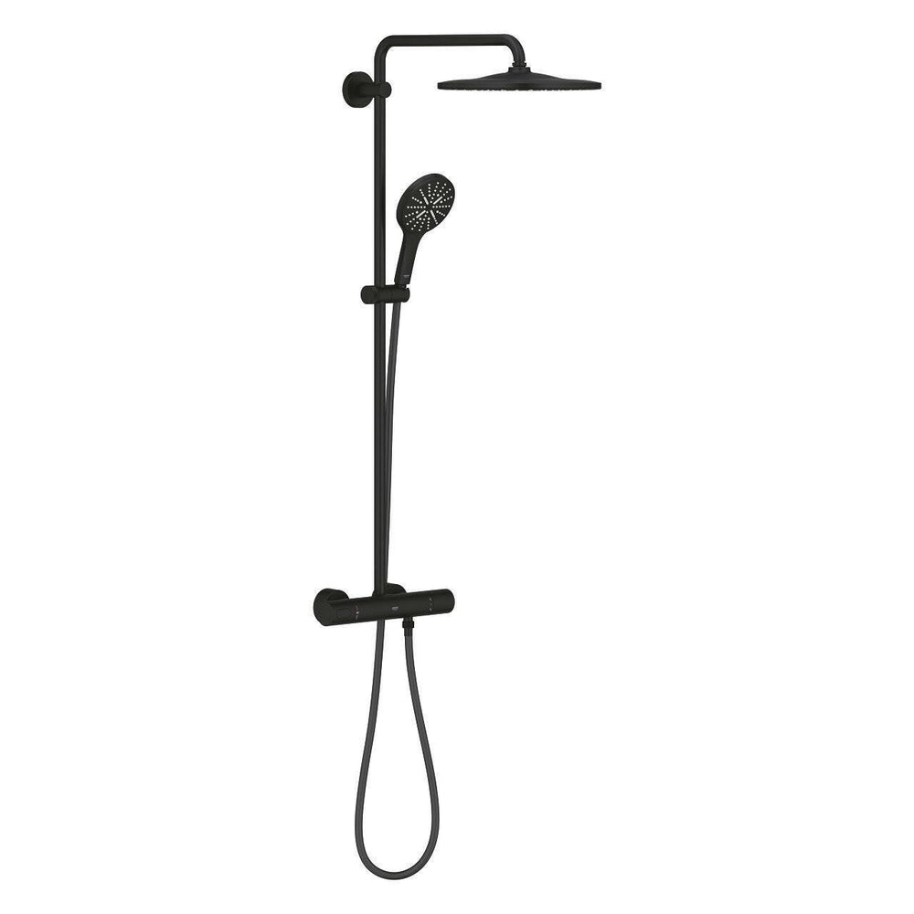 Grohe Rainshower SmartActive 310 termosztátos zuhanyrendszer, szín: phantom black (22119KF0)