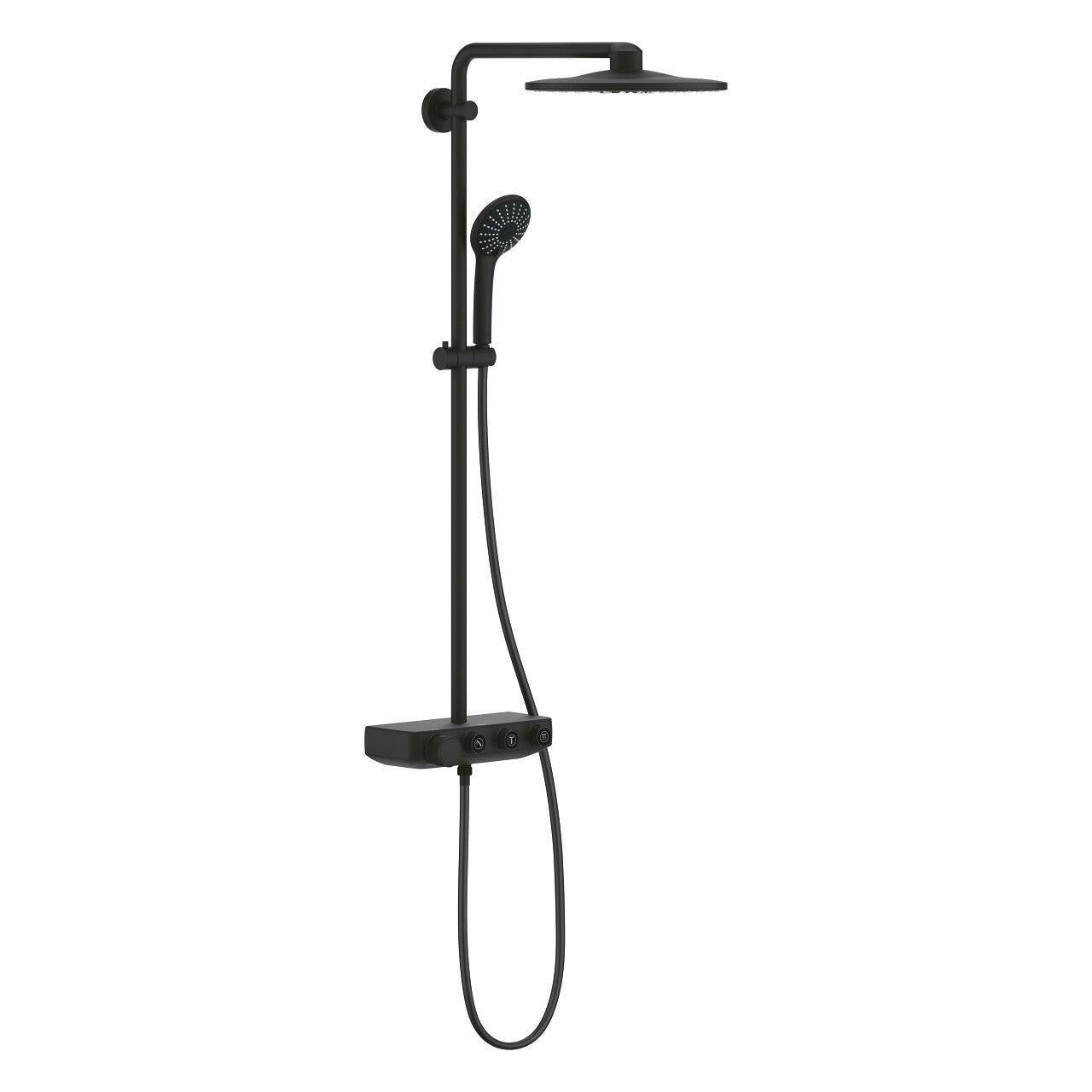 Grohe Euphoria SmartControl 310 termosztátos zuhanyrendszer, szín: phantom black (22120KF0)