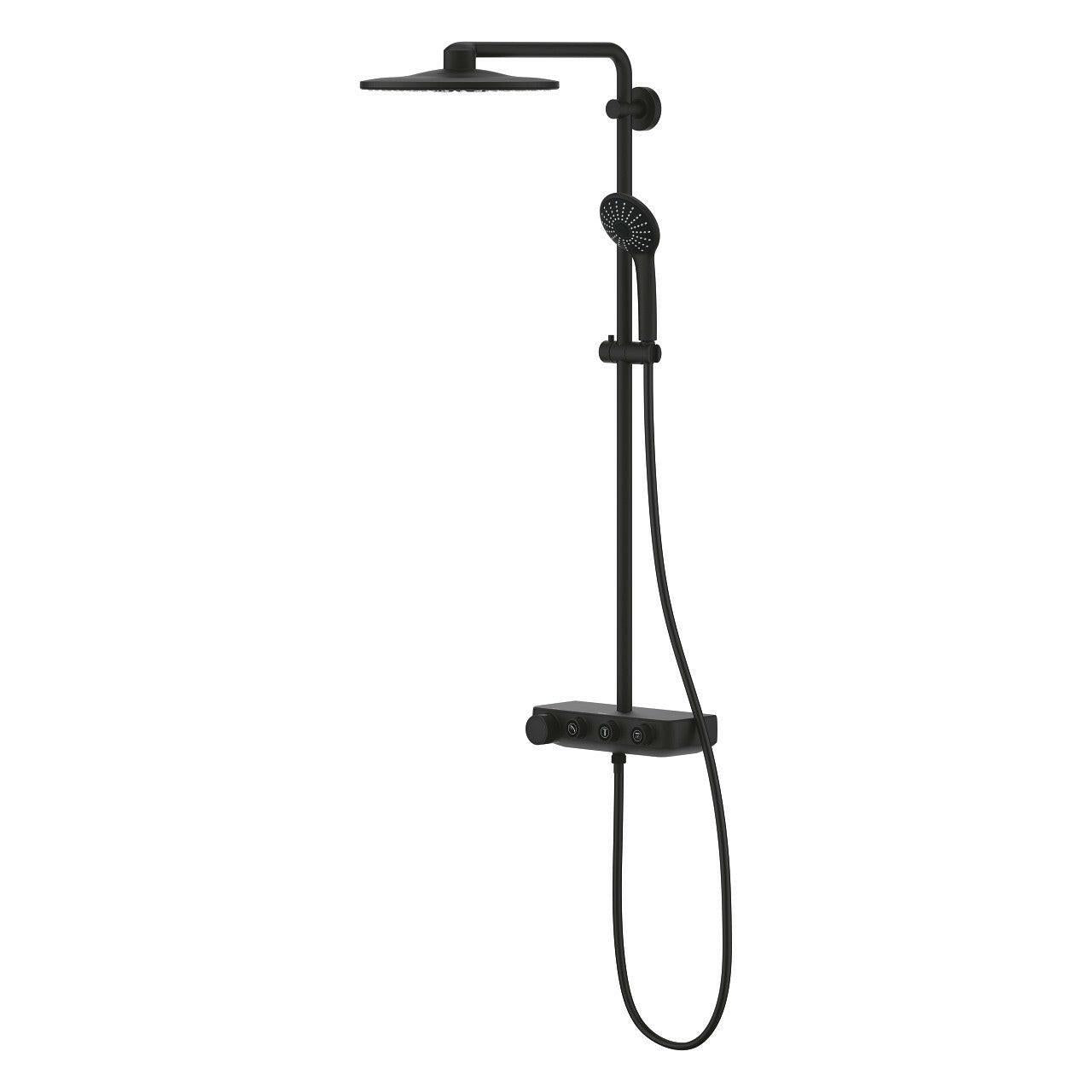 Grohe Euphoria SmartControl 310 termosztátos zuhanyrendszer, szín: phantom black (22120KF0)