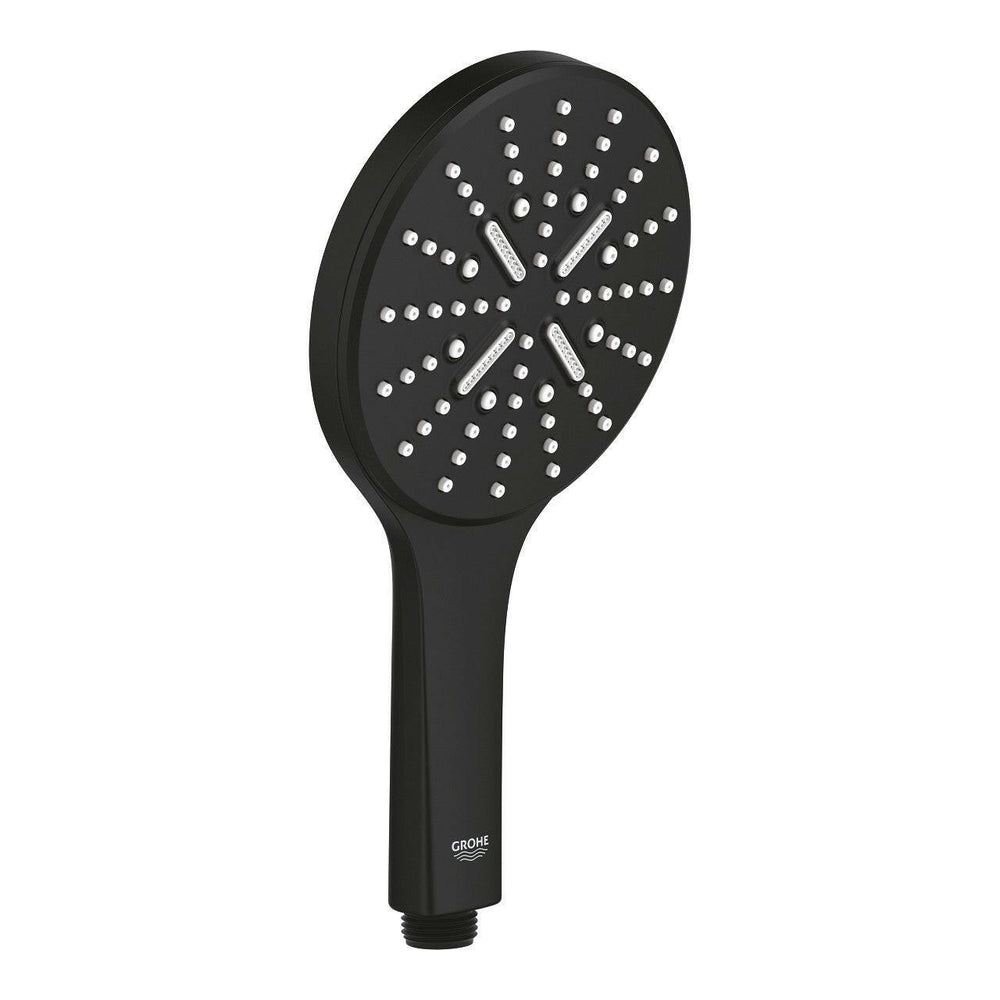 Grohe Rainshower SmartActive 130 kézizuhany, 3 féle vízsugárral, szín: phantom black (22127KF0)