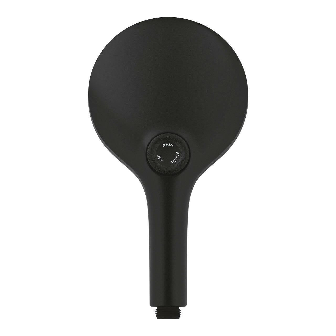 Grohe Rainshower SmartActive 130 kézizuhany, 3 féle vízsugárral, szín: phantom black (22127KF0)