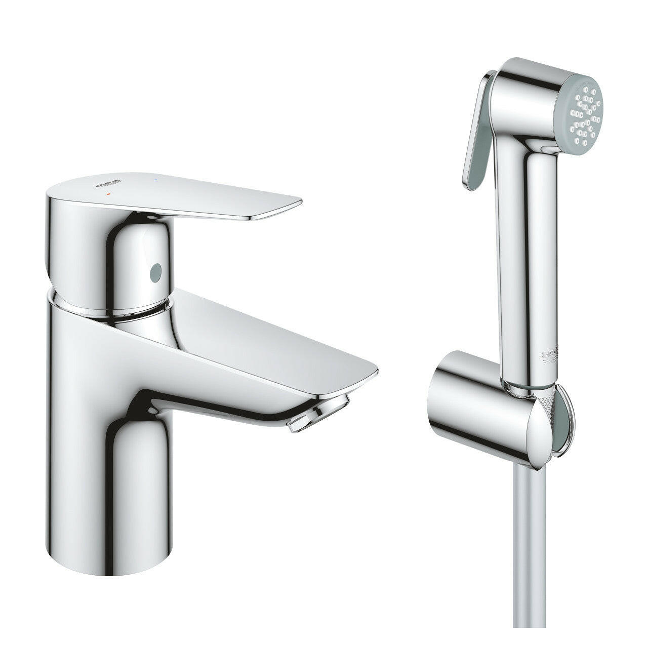 Grohe Bauedge mosdócsaptelep S-es méret + bidé zuhanyszett (23757001)-0