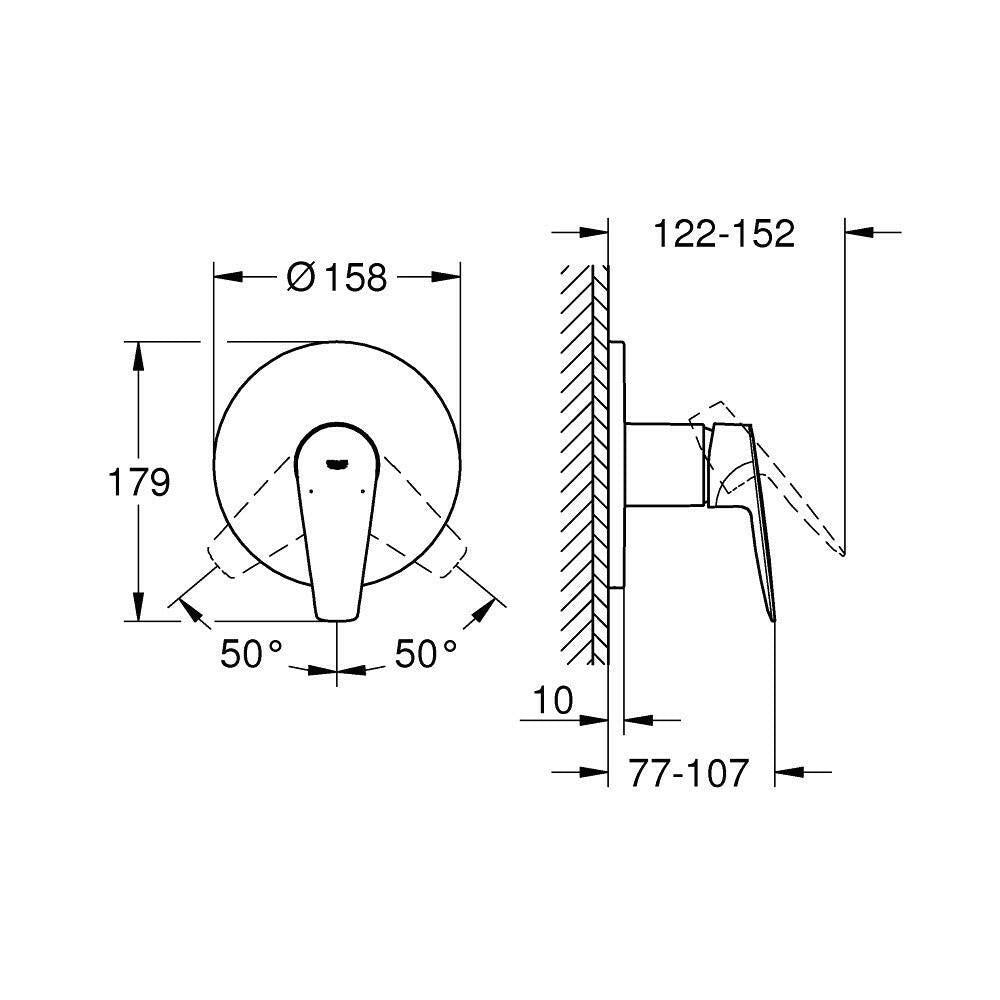Grohe Bauedge zuhanyvezérlő (24161001)