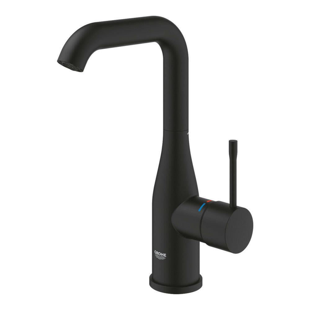 Grohe Essence mosdócsaptelep L - es méret, leeresztő nélkül, szín: phantom black (24177KF1)