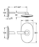 Grohe Rainshower 360 Duo fejzuhany szett 450 mm (26254000)-2