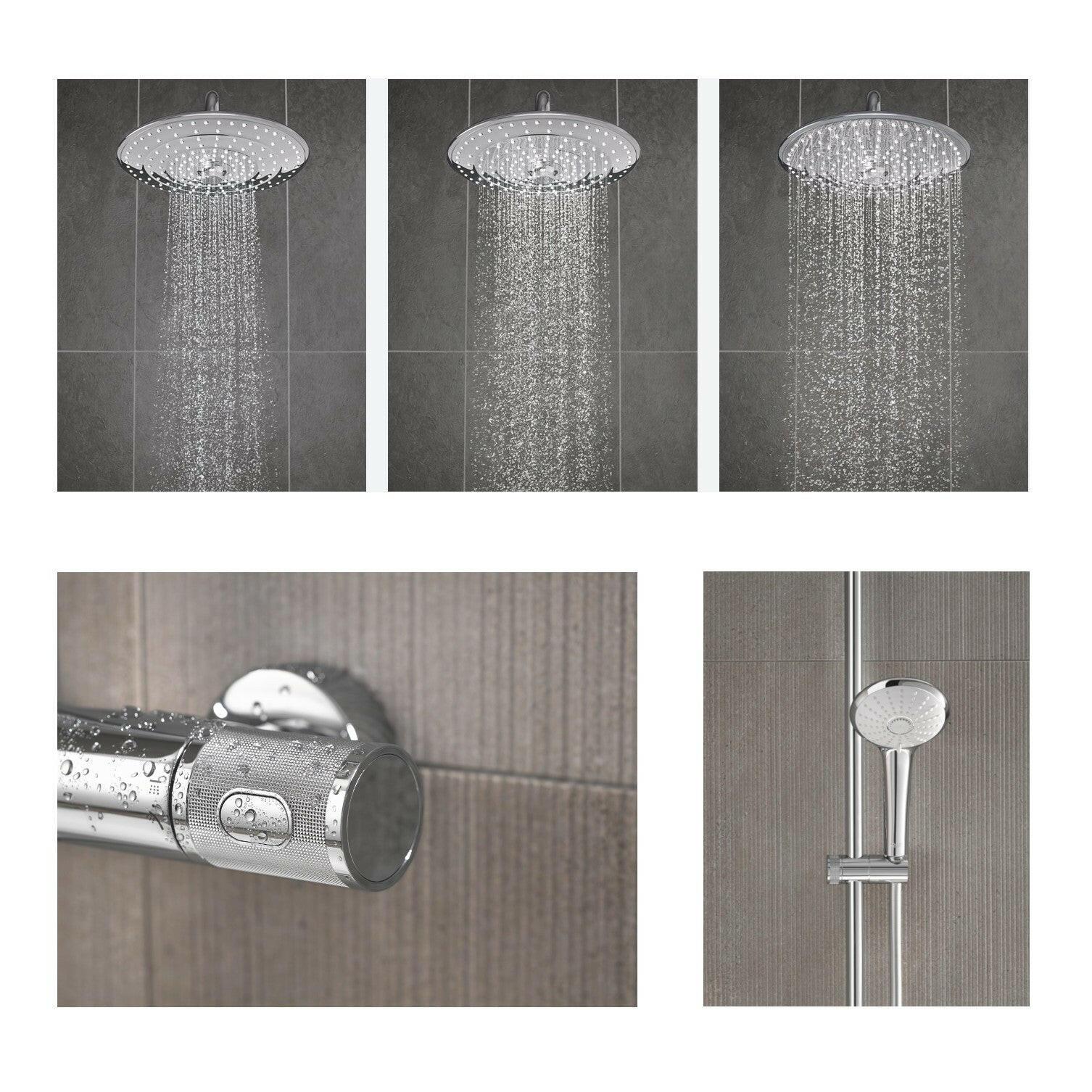 Grohe Euphoria System 260 zuhanyrendszer termosztátos csapteleppel, falra szereléshez