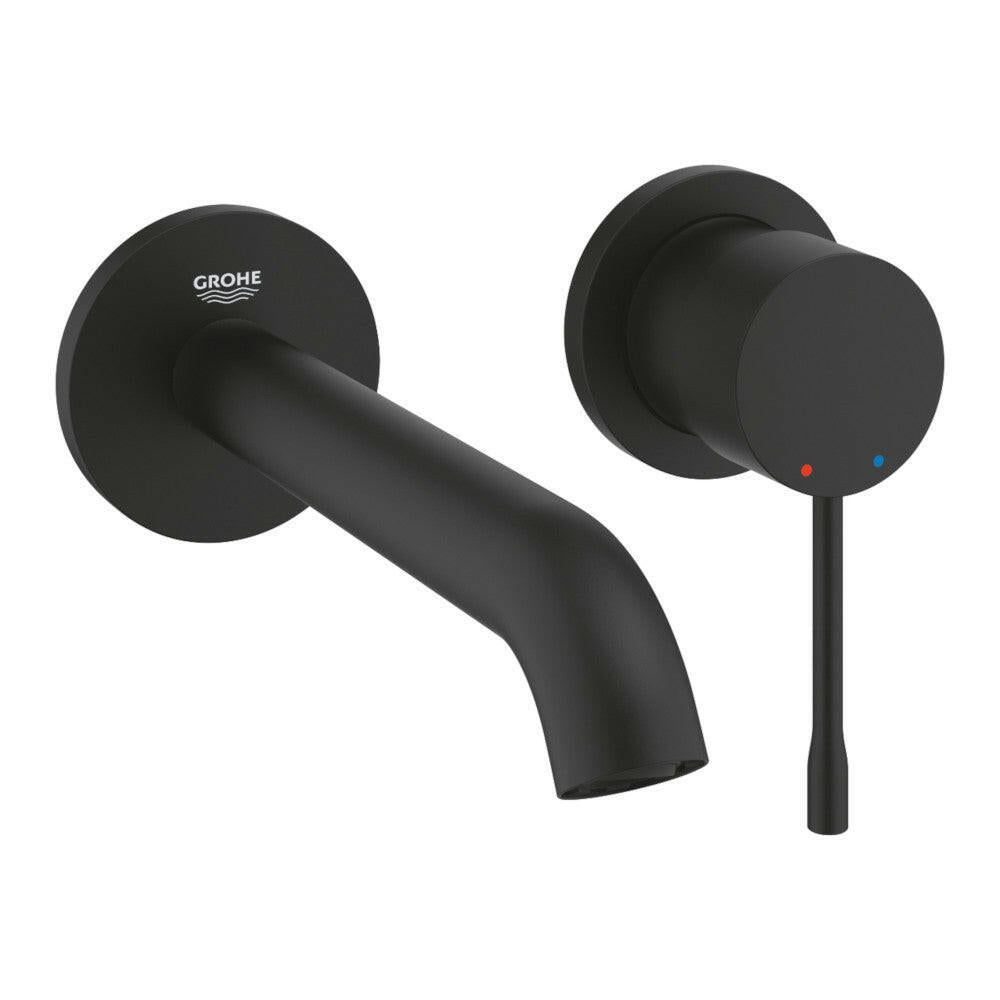 Grohe Essence mosdócsaptelep, fali, 2 - lyukas, M - es méret, szín: phantom black (29192KF1)