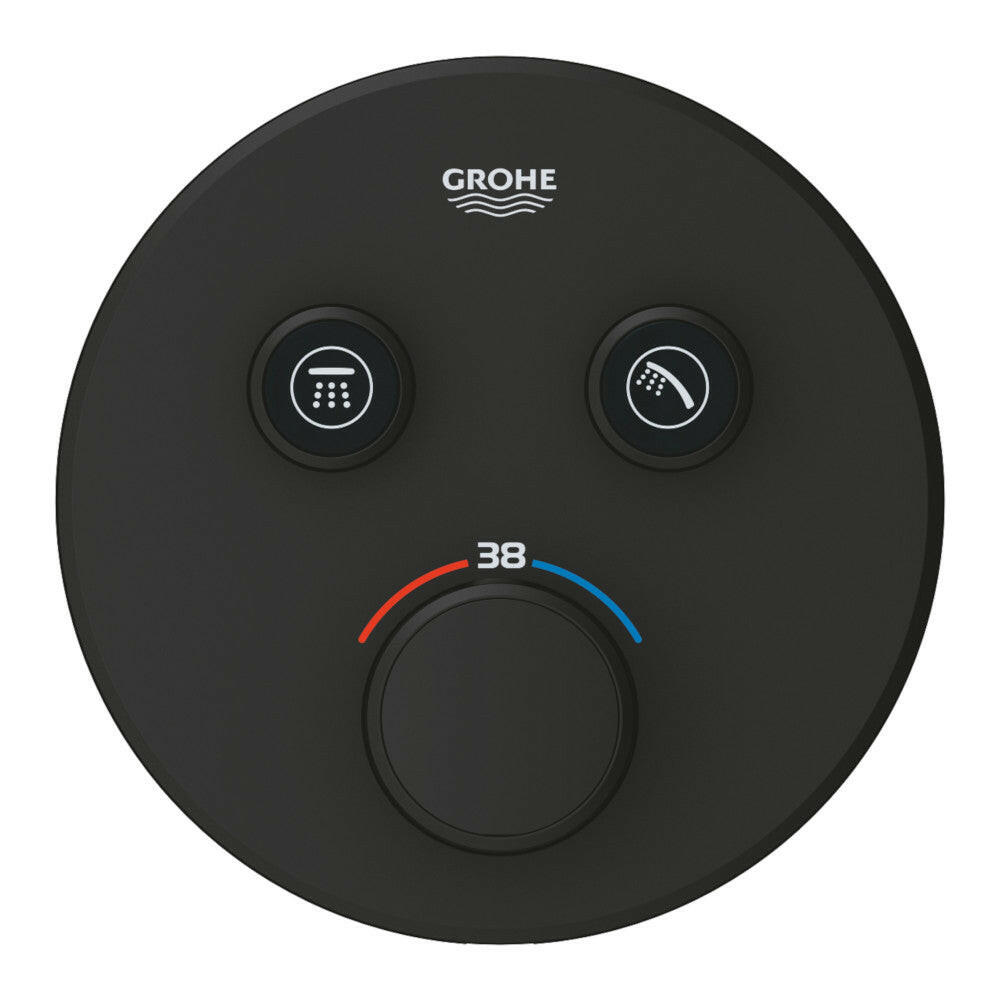 Grohe Grohtherm SmartControl termosztátos keverő, 2-utas váltóval, szín: phantom black-2