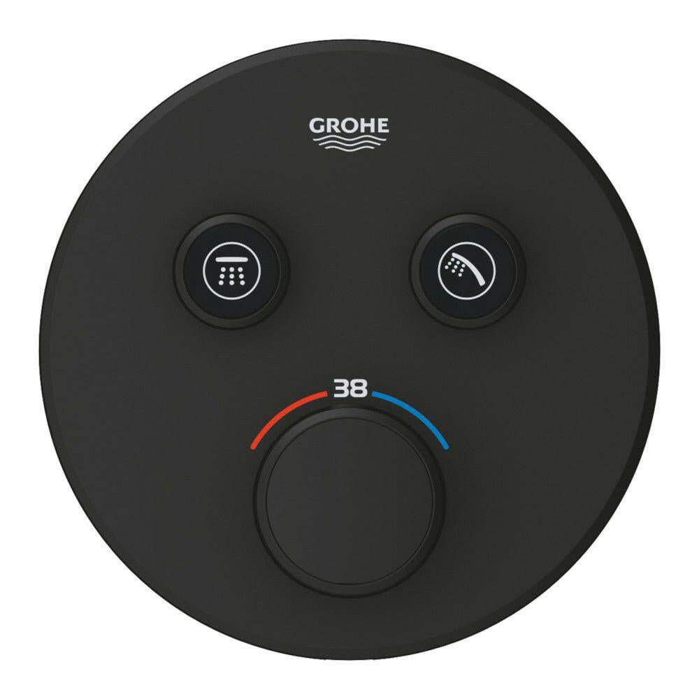 Grohe Grohtherm SmartControl termosztátos keverő, 2 - utas váltóval, szín: phantom black (29507KF0)