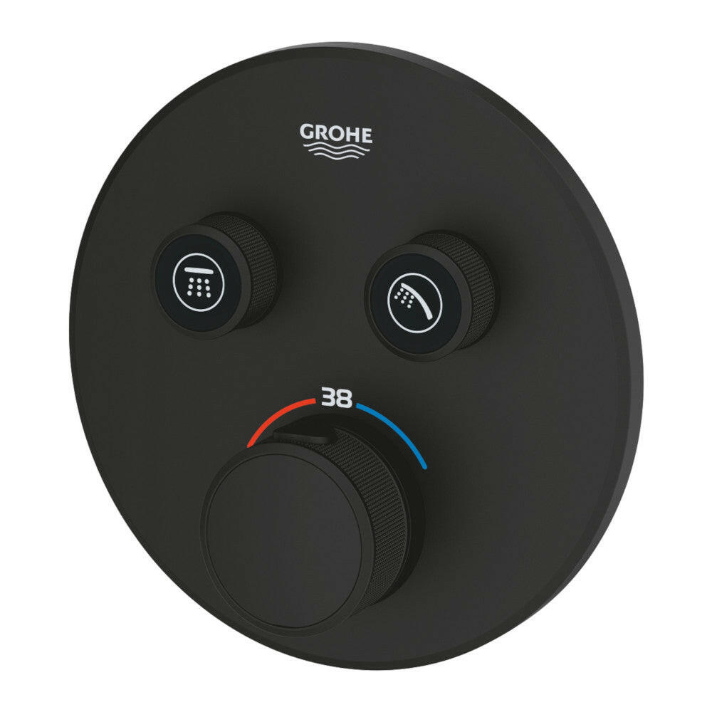 Grohe Grohtherm SmartControl termosztátos keverő, 2-utas váltóval, szín: phantom black-3