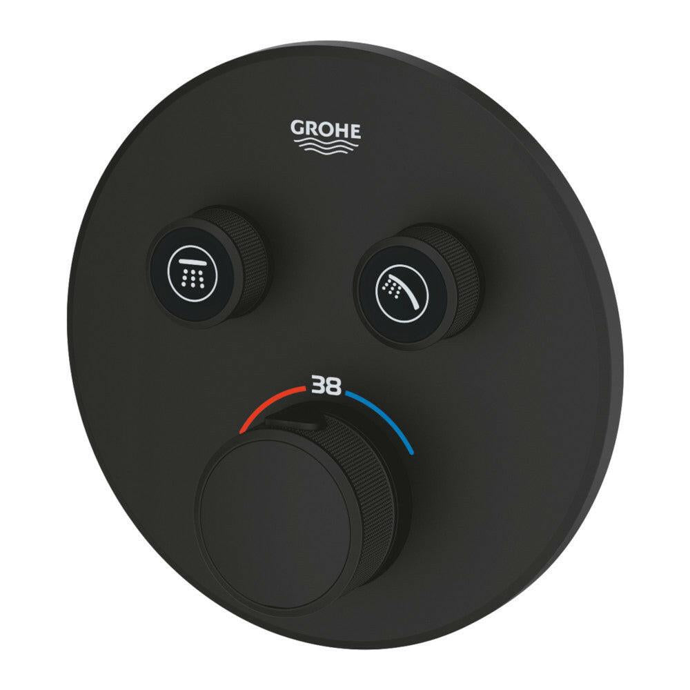 Grohe Grohtherm SmartControl termosztátos keverő, 2 - utas váltóval, szín: phantom black (29507KF0)
