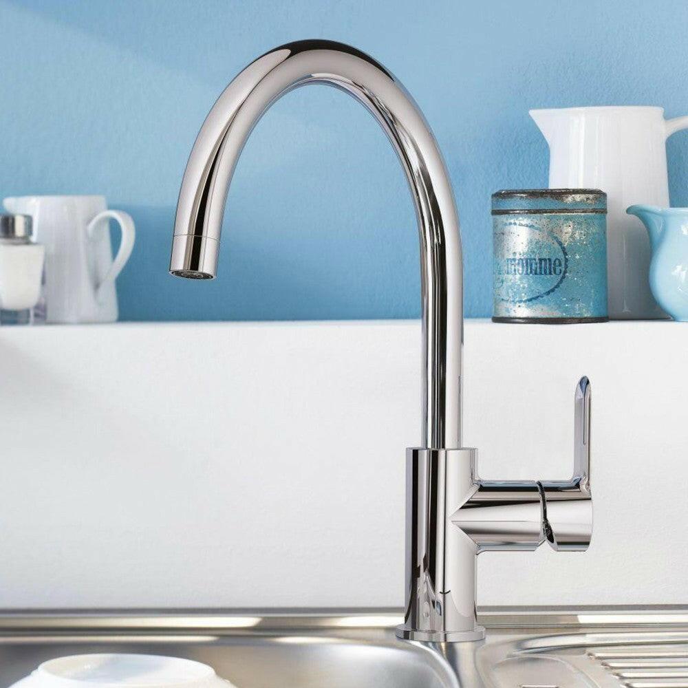 Grohe Bauedge mosogatócsaptelep álló magas kifolyóval (31367001)