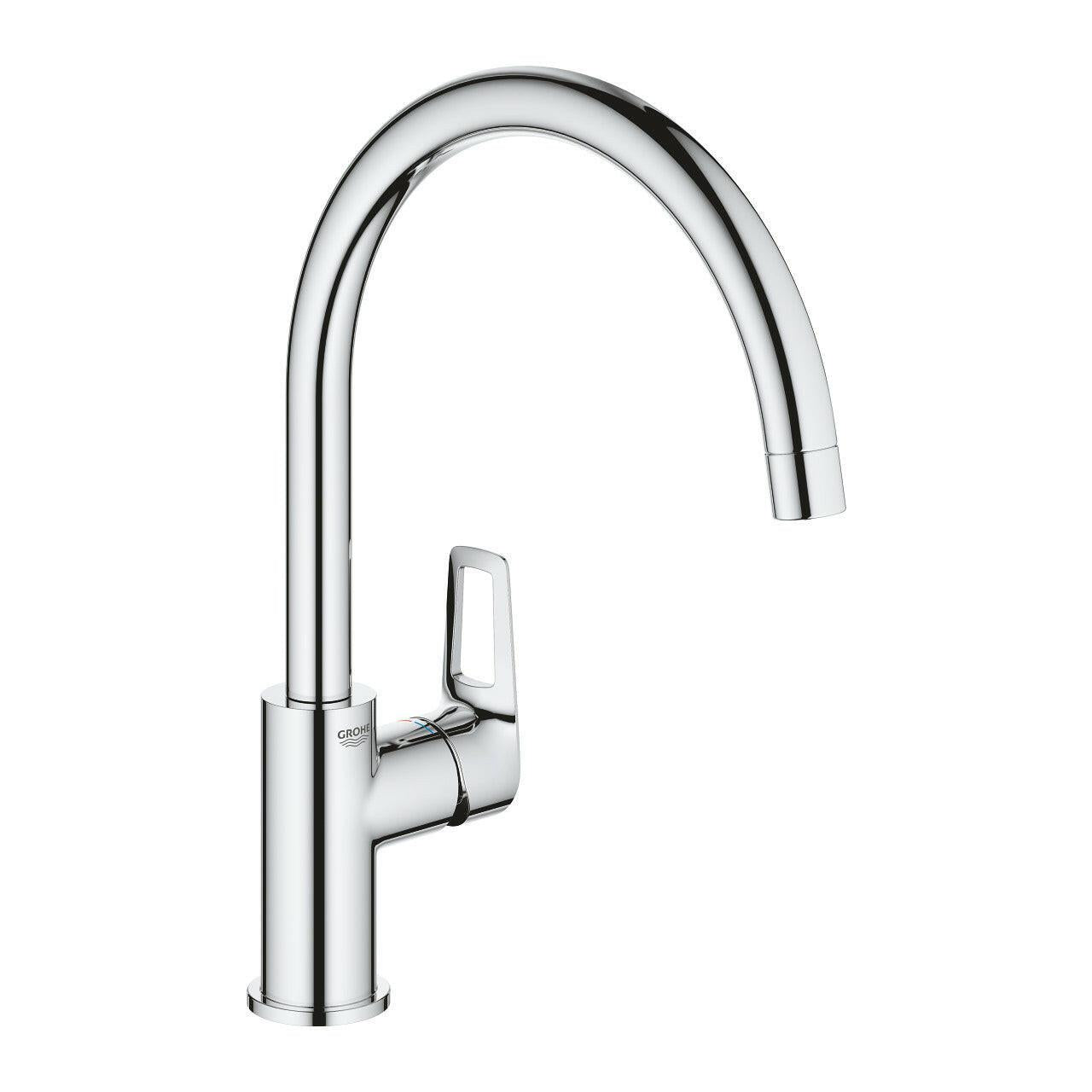 Grohe Bauloop egykaros mosogatócsaptelep elforgatható magas kifolyóval