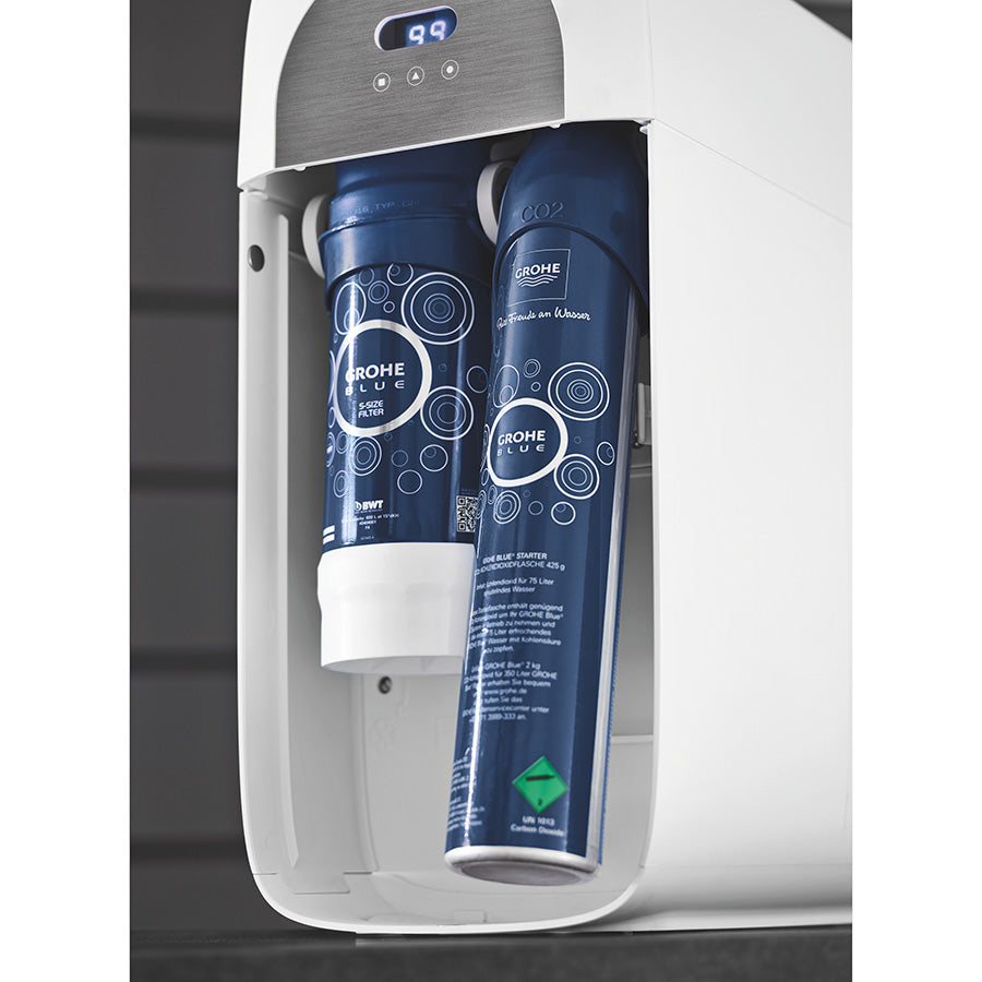 Grohe Blue Home C-kifolyóval (31455001) Ondus applikációval ellenőrzi a CO2 palackot, és a szűrőt-3