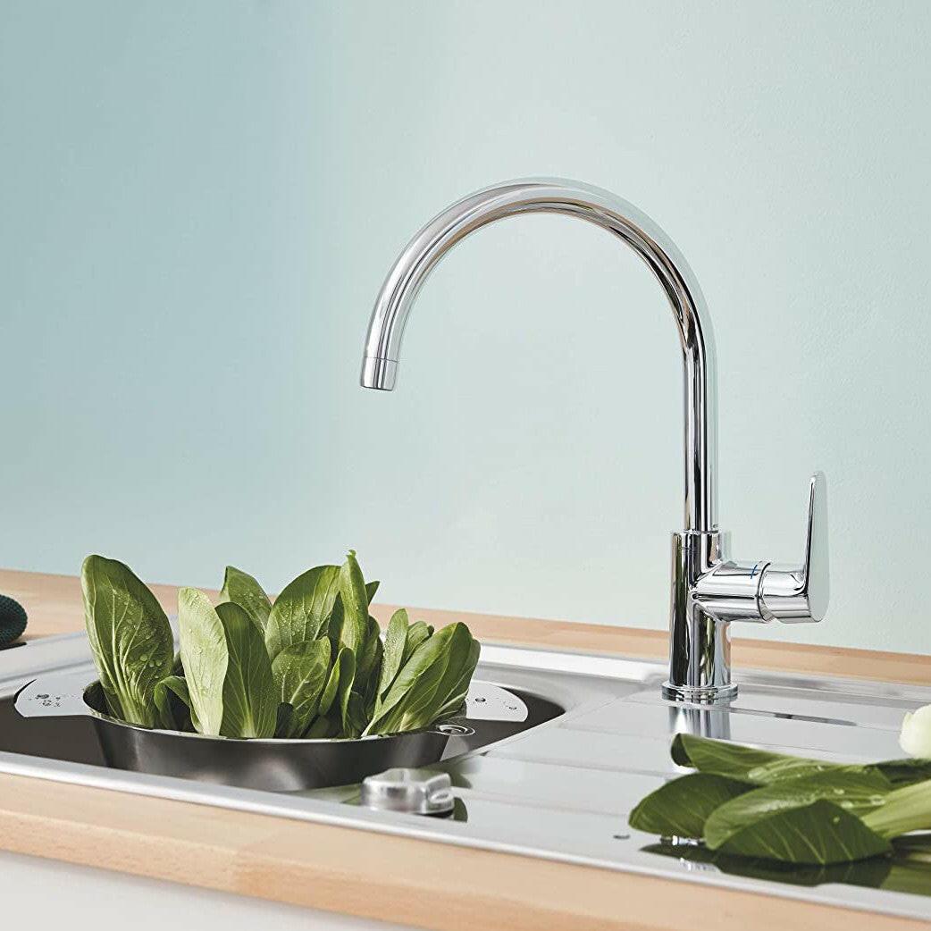 Grohe BauCurve mosogatócsap, magas kifolyó (31536001)