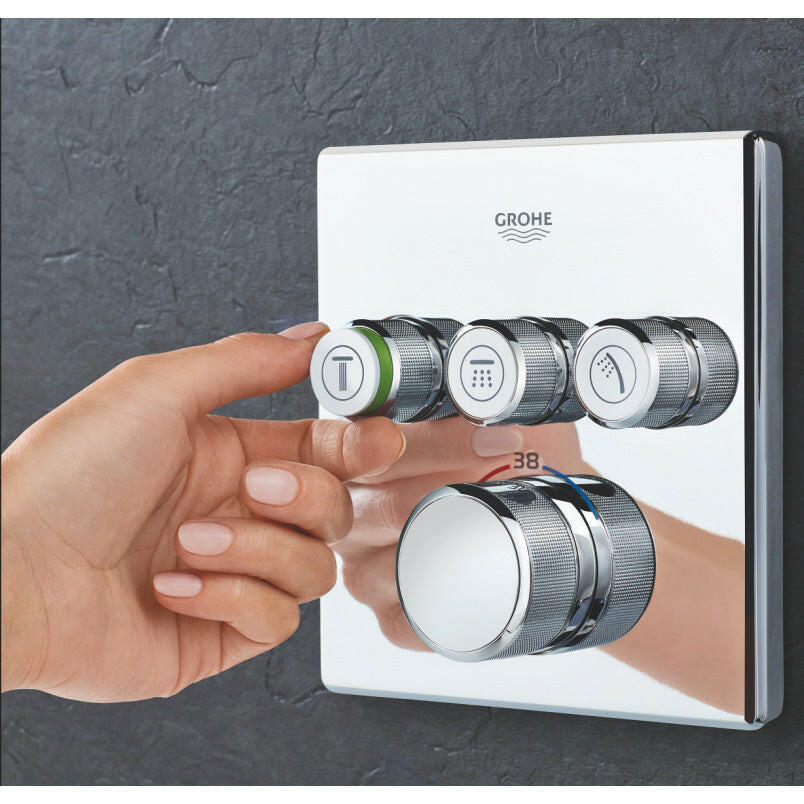 Grohe Smartcontrol termosztátos falsík alatti zuhany csomag, szögletes dizájn-3