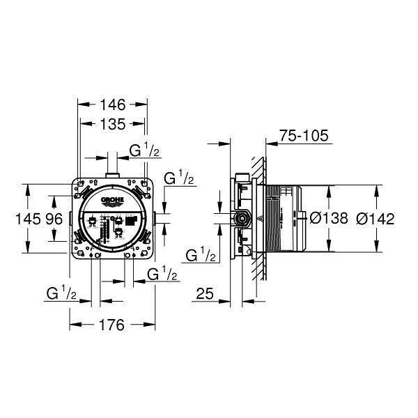 Grohe SmartBox (24167KF1, 29507KF0, 29508KF0) (35604000)
