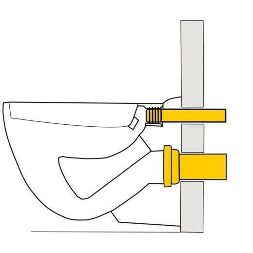 Haas fali - Wc csatlakozó 90/110 180 mm (3286)