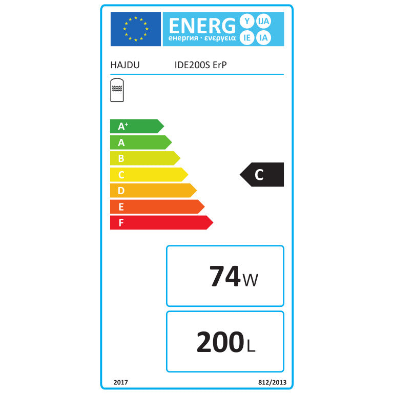 Hajdu IDE 200S ErP indirekt fűtésű forróvíztároló 200 literes, álló, cirkulációs csonkkal - kifutó-2