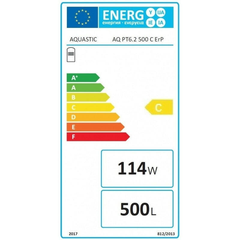 Hajdu Aquastic AQ PT6.2 500 C ErP puffertároló szigetelés nélkül, 500 literes, 1 acél hőcserélővel-3