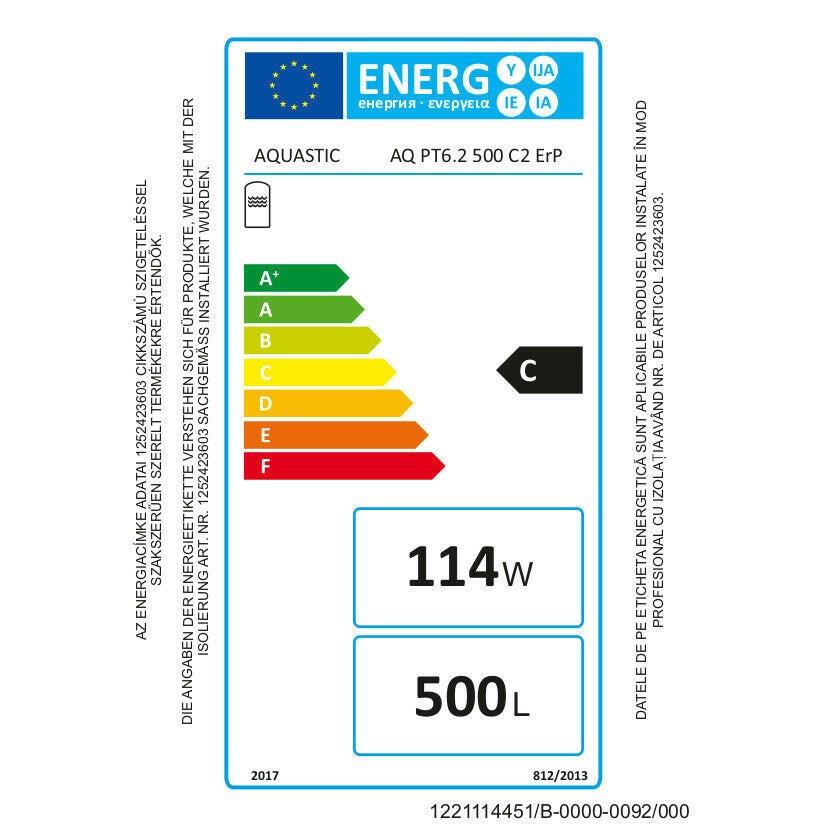 Hajdu Aquastic AQ PT6.2 500 C 2 ErP puffertároló szigetelés nélkül, 500 literes, 2 acél hőcserélővel (2222857044)