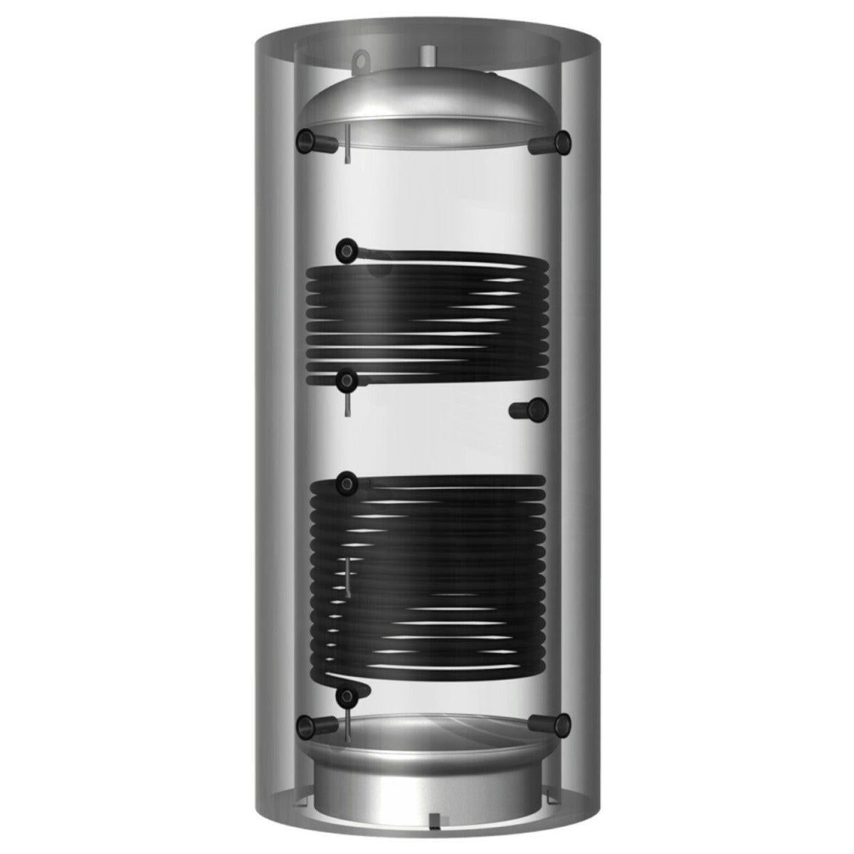 Hajdu Aquastic AQ PT6.2 750 C 2 ErP puffertároló szigetelés nélkül, 750 literes, 2 acél hőcserélővel (2223257043)