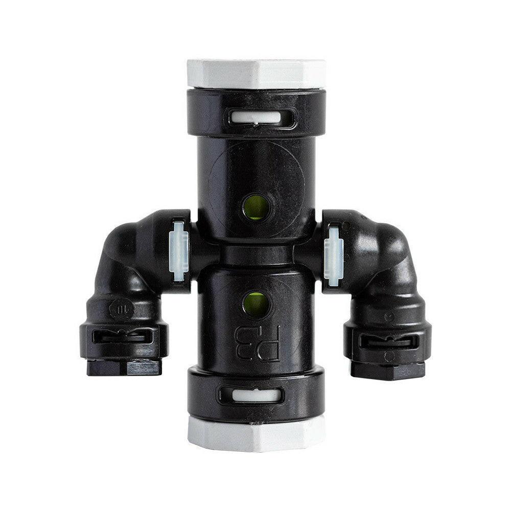 Hakatherm SkyFlow Push Alpex T - idom szűkített kereszt, patkó 20x2 - 10x1,3 szürke (TT - PKP2010G)