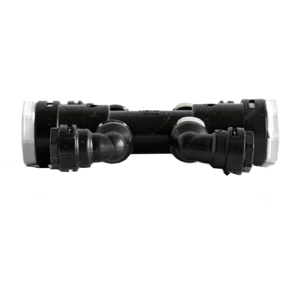 Hakatherm SkyFlow Push Alpex T - idom szűkített kereszt patkó, dupla 20x2 - 10x1,3 szürke (TT - PKPD2010G)