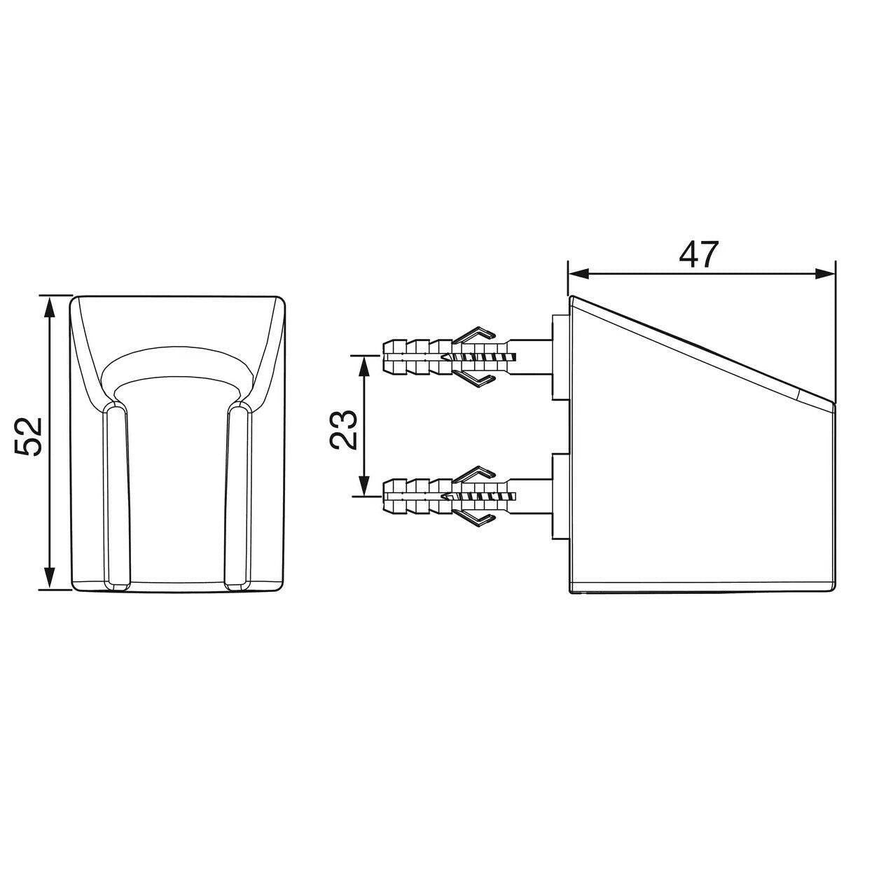 Hansa Basic zuhanytartó fix ( 44450100 )