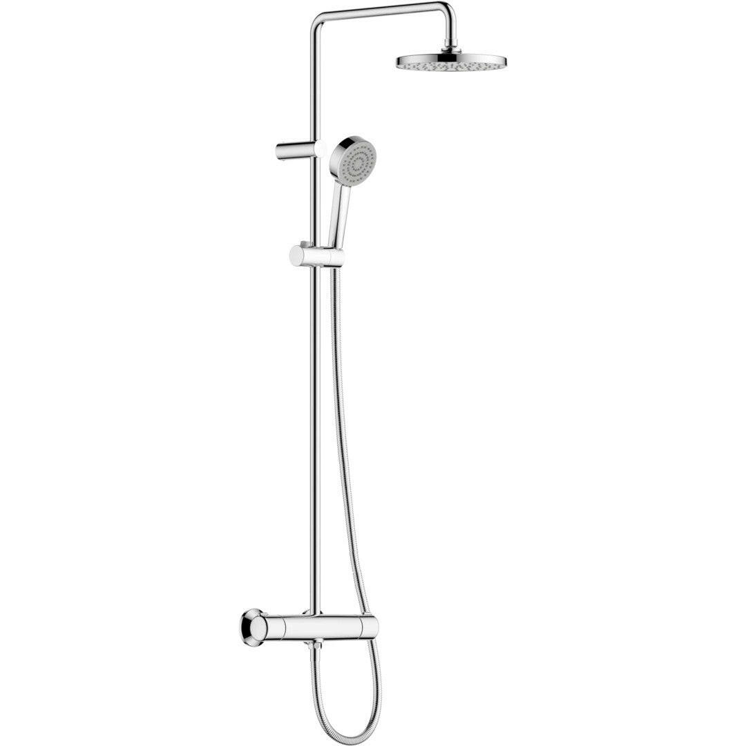 Hansa Basic zuhany rendszer termosztátos, fix fejzuhannyal 200mm(kerek), 1 funkicós fejjel-0