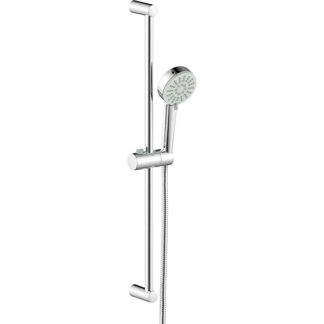 Hansa Basic zuhanytartó szett állítható 70 cm, zuhanygégecső fém 150cm, 3 funkciós zuhanyfejjel ( 55780133 )