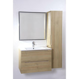 Hartyán bútor Elit mosdós szekrény, 60 cm, Sonoma, 2 fiókkal + KYRA 61 kerámia mosdó-1