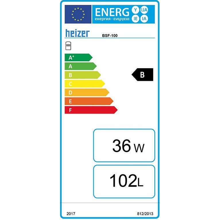 Heizer BSF-100 indirekt tároló álló, fix szigetelés, kerámia bevonat, 1db hőcserélő, 100l-2