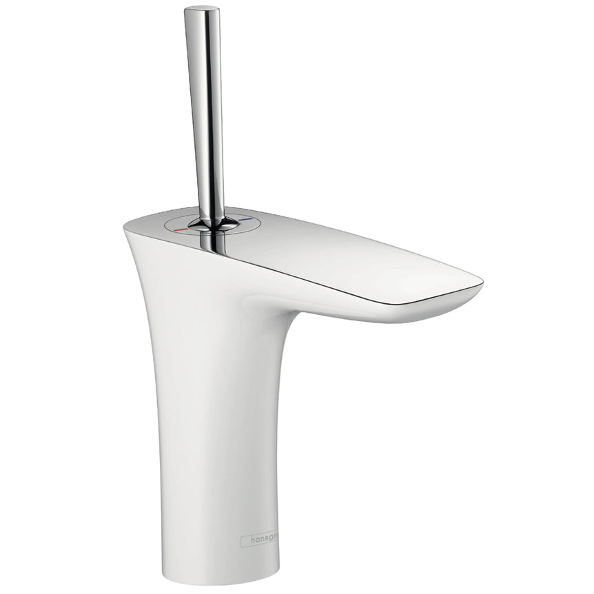 Hansgrohe PuraVida mosdócsaptelep automata lef. fehér/króm - kifutó-0