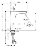 Hansgrohe PuraVida mosdócsaptelep 200 Push-Open fehér/króm - kifutó-2