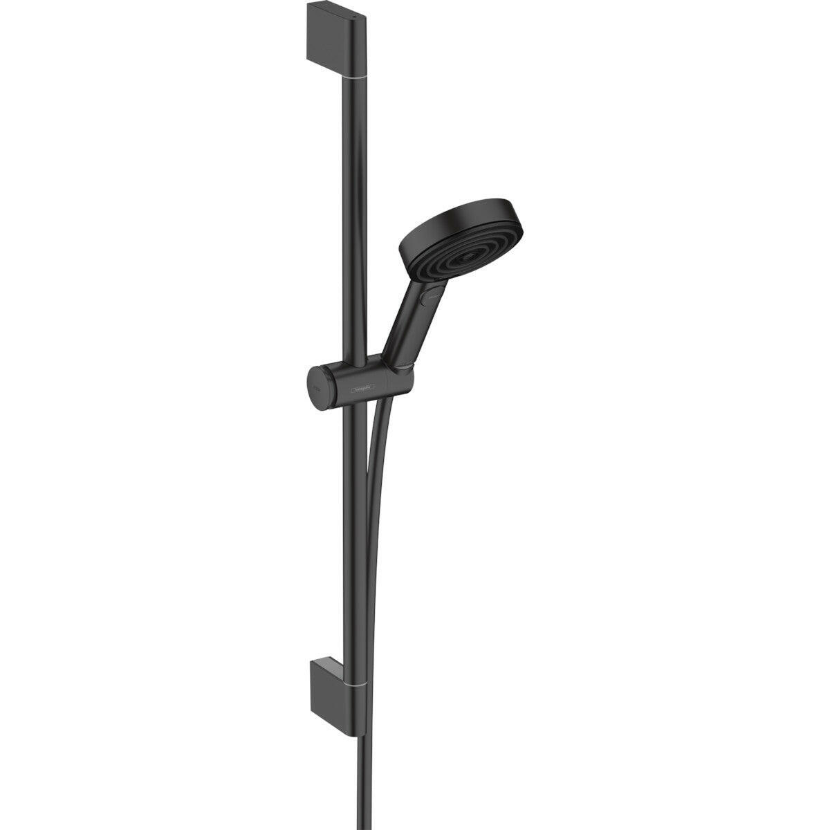 Hansgrohe Pulsify Select Zuhanyszett 105, 3 jet RelAXORation EcoSmart, 65 cm zuhanyrúd, matt fekete-0