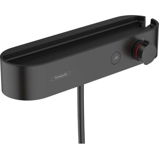 Hansgrohe ShowerTablet Select Zuhanytermosztát 400, falsíkon kívüli szereléshez, matt fekete