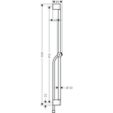 Hansgrohe Unica Zuhanyrúd  Pulsify 90 cm, tolócsúszkával és zuhanytömlővel-1