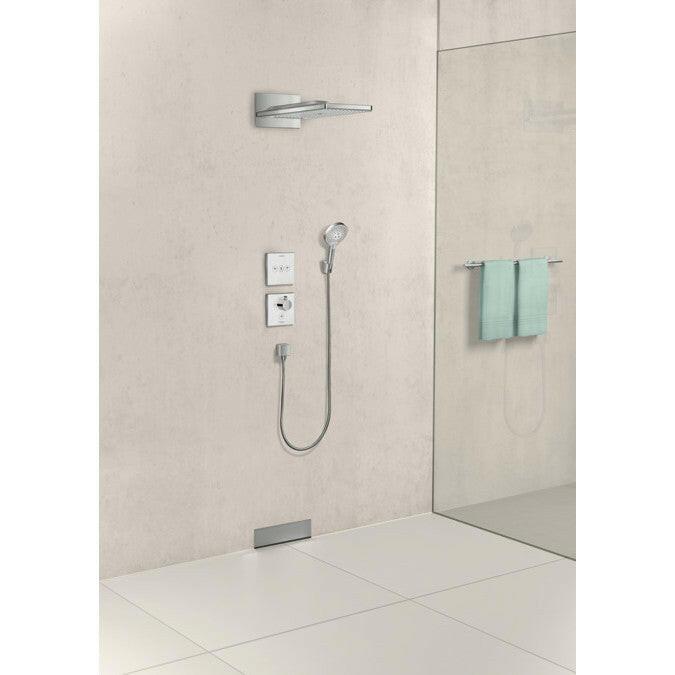 Hansgrohe Fixfit Square fali csatlakozó visszafolyásgátlóval