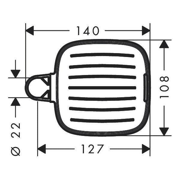 Hansgrohe Casetta'E szappantartó 22 mm/25 mm (26519000)