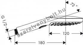 Hansgrohe Raindance Select E 120 zuhanyfe 3jet EcoSmart