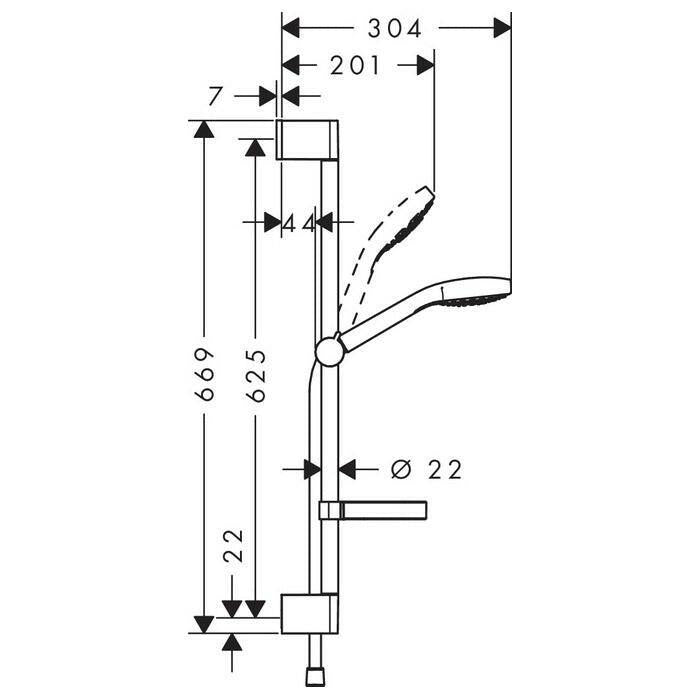Hansgrohe Croma Select S Vario zuhanyszett