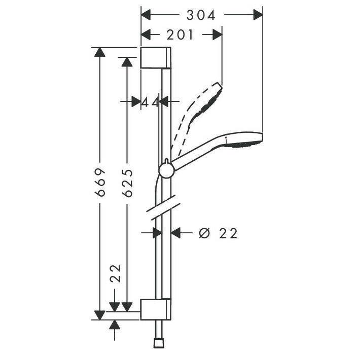 Hansgrohe Croma Select E Multi zuhanyszett (26580400)