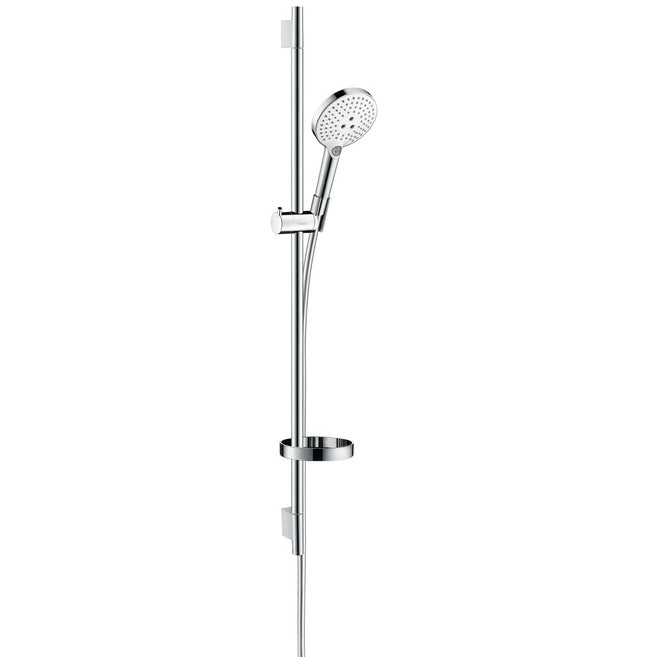 Hansgrohe Raindance Select S 120 3jet/Unica 'S Puro zuhanyszett 0,9 m DN15 fehér/króm-0