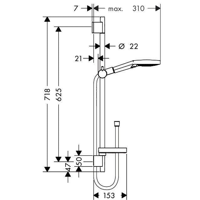 Hansgrohe Raindance Select S 120 Eco U' S Puro zuhanyszett (26632000)