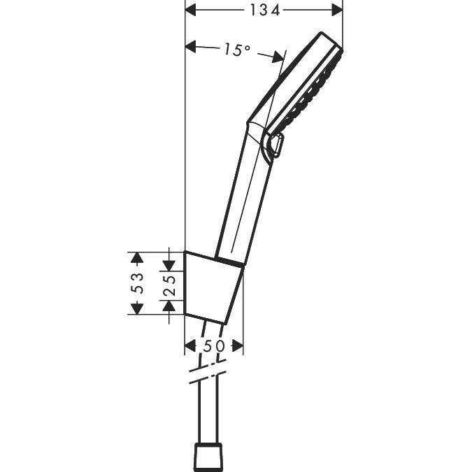 Hansgrohe Crometta Vario/Porter'S kádszett 1,25 m DN15 fehér/króm (26691400)