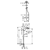 Hansgrohe Crometta 160 1jet Showerpipe-2